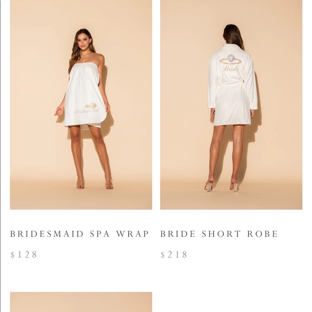 Wrap Up Robe BRIDE SHORT ROBE - Picture 5 of 5
